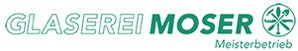 „Glaserei Moser“-Logo, zur Startseite
